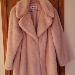 PINK FAUX FUR JACKET
